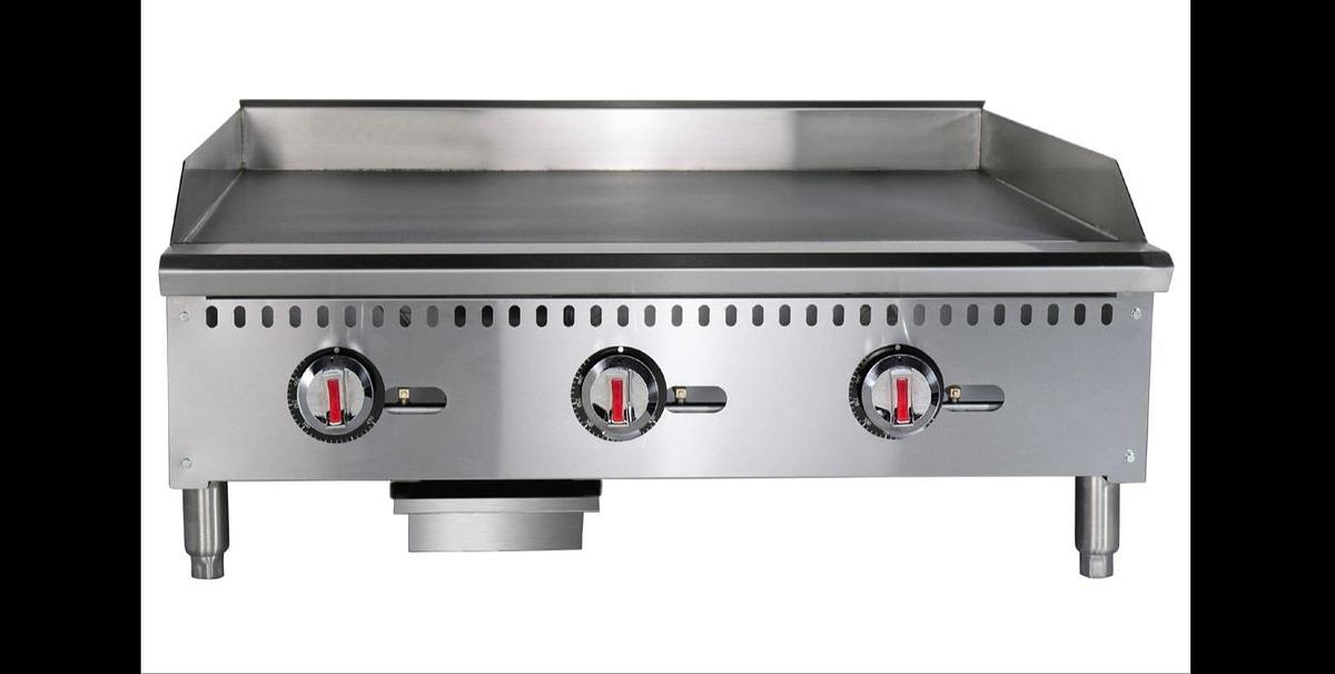 ELITE ETFG-36 Thermostatic Countertop Gas Griddle, " | 90,000 BTU