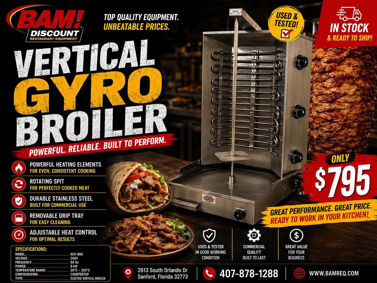 Electric Vertical Broiler / Gyro Grill / Commercial Electric Gyro / Shawarma Vertical Broiler