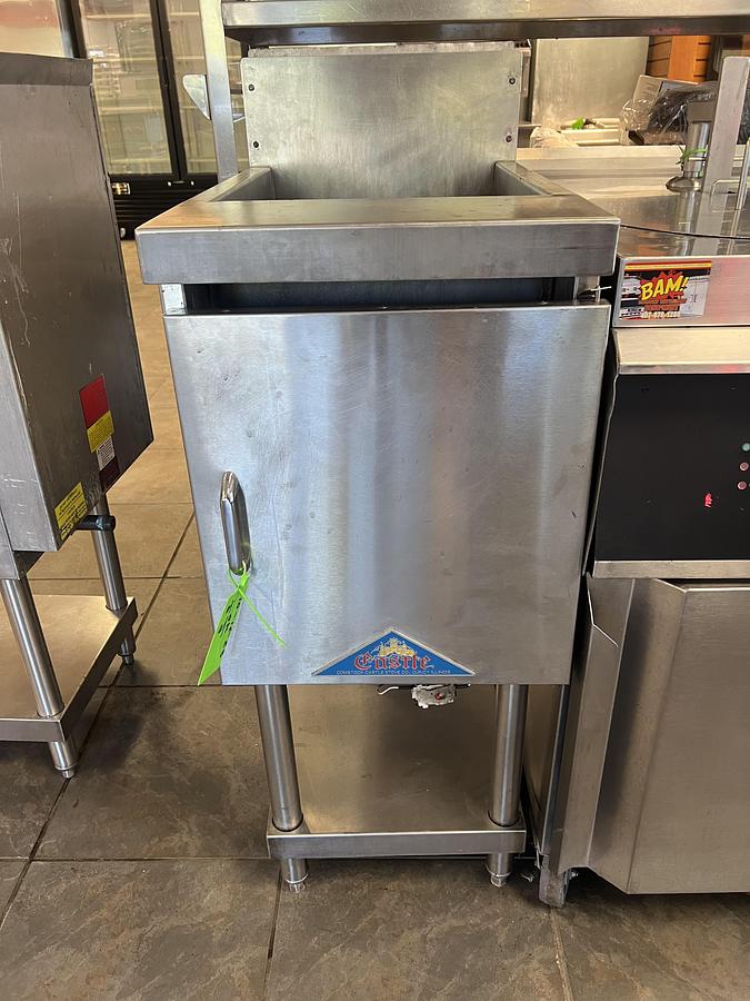 Used Castle Stainless Steel Commercial Fryer Base Cabinet w/ Storage Door