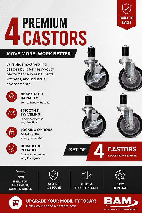 4 Castors
