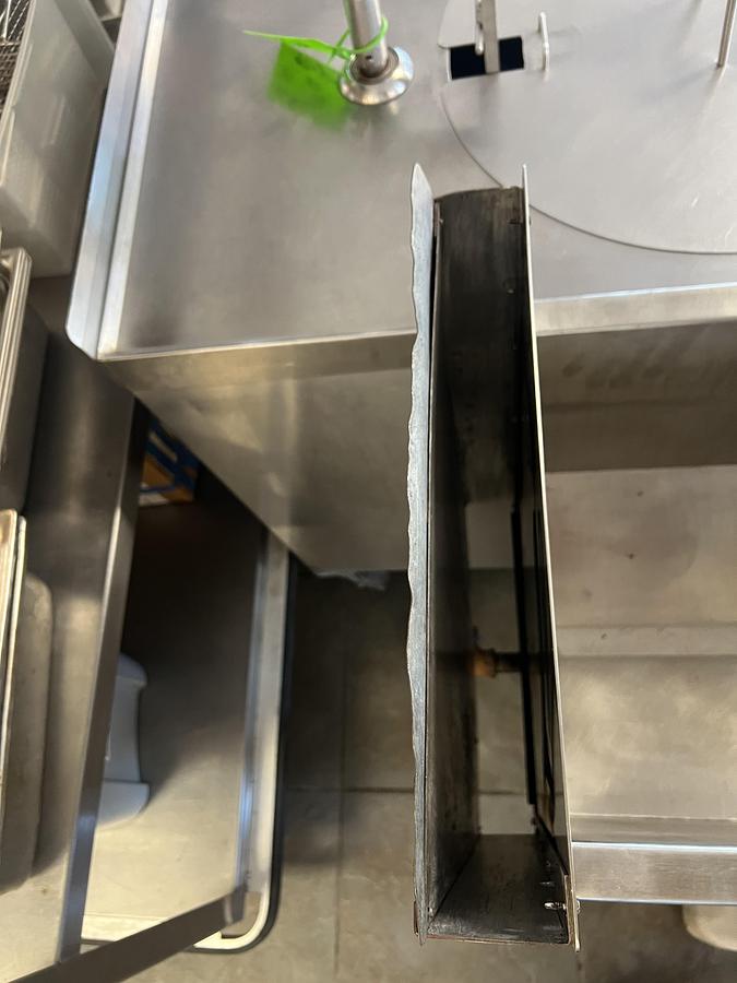 Used Castle Stainless Steel Commercial Fryer Base Cabinet w/ Storage Door