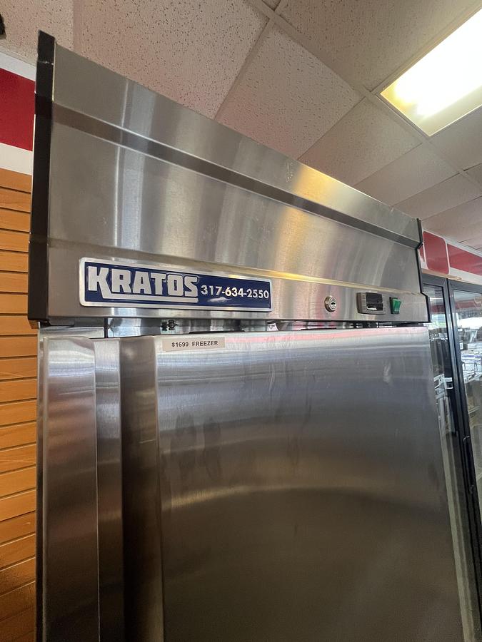 Used Kratos 1 Door Commercial Reach-In Freezer Stainless Steel Tested Working