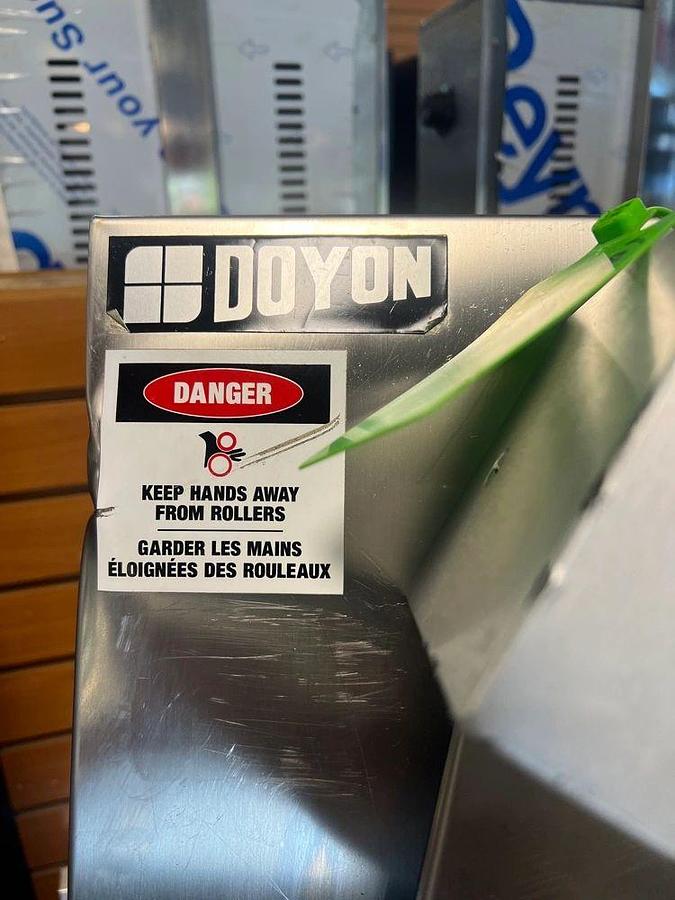 Used NEW ITEMS🚨 Used: Doyon DL18DP Dough Sheeter w/ 2 Rollers for Sheets Up To 17” W, 120vNEW ITEMS🚨 Used: Doyon DL18DP Dough Sheeter w/ 2 Rollers for Sheets Up To 17” W, 120v