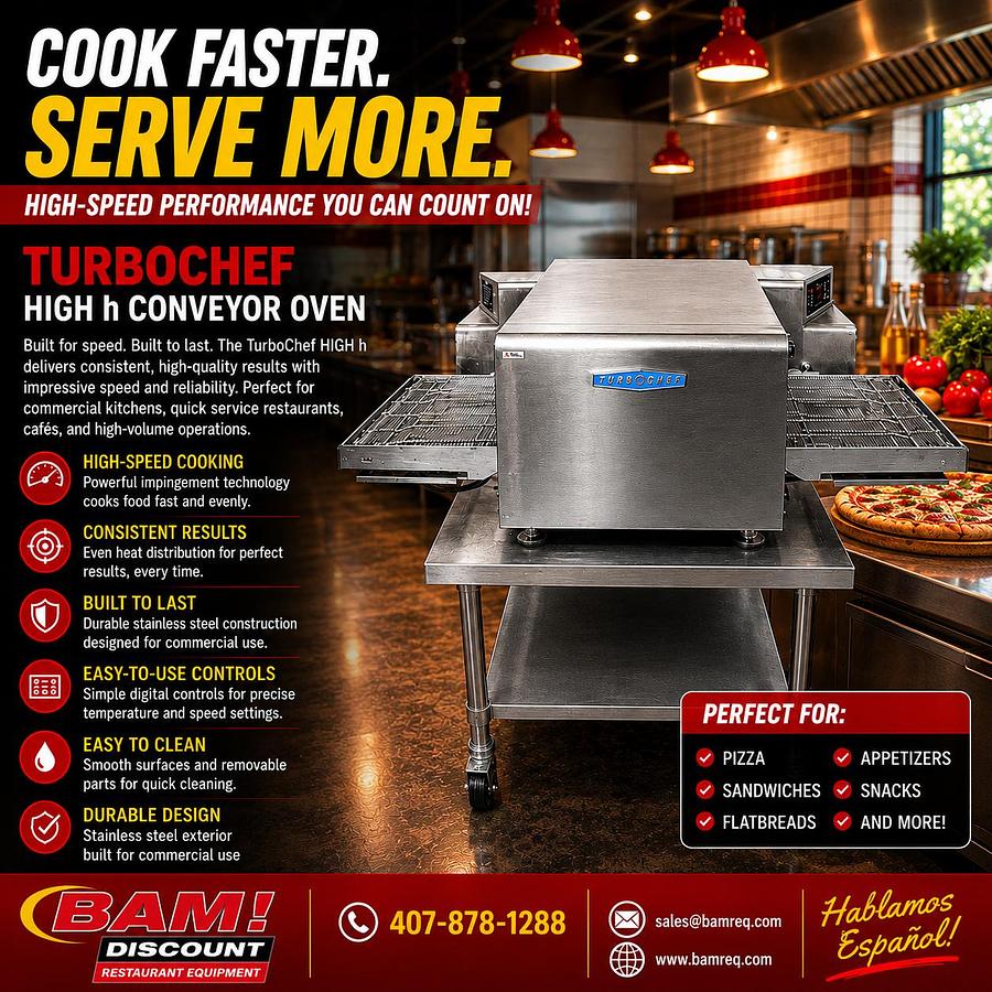 Used TurboChef HIGH h Commercial Conveyor Oven