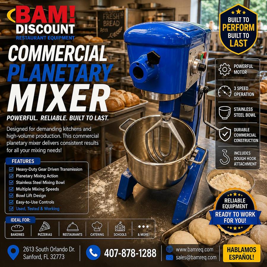 Used Hobart Commercial Planetary Mixer – Heavy Duty Bakery & Restaurant Mixer