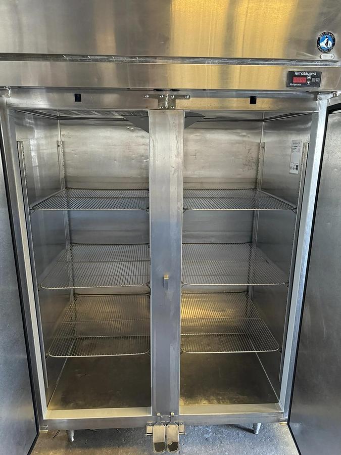 Used Commercial Refrigerator Reach-In Two door Stainless Steel By Hoshizaki- 120v
