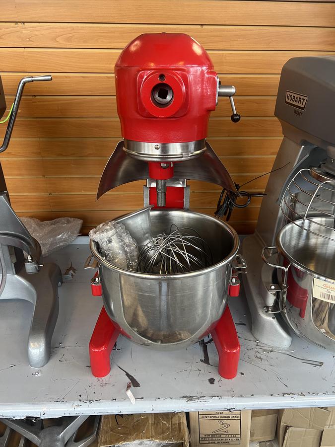 Refurbished Hobart A200 20 Qt Commercial Planetary Mixer w/ Bowl Whip & Dough Hook