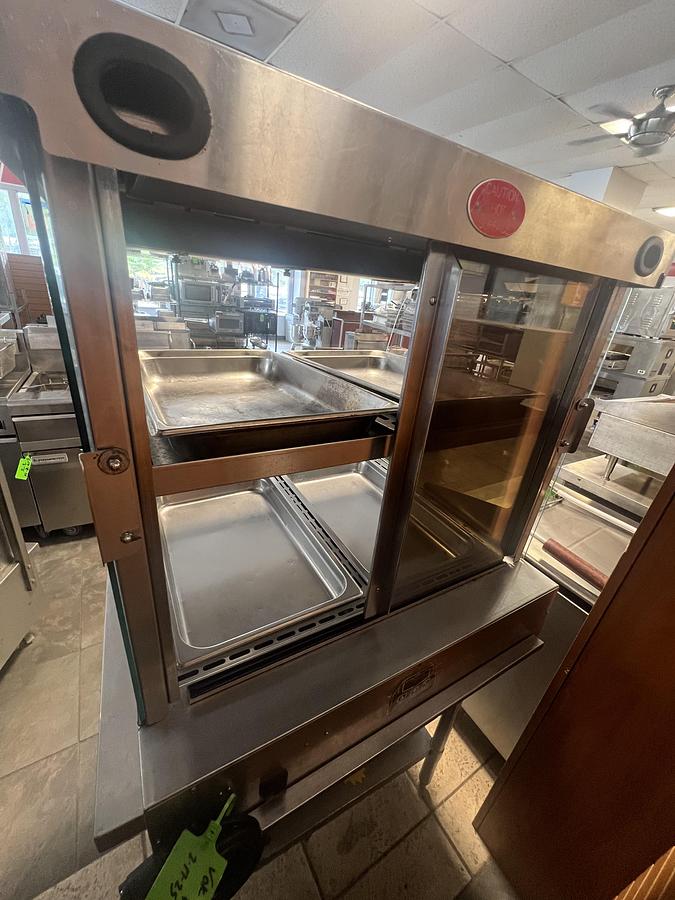 Used Commercial Heated Display Case Hot Food Merchandiser Countertop 120V