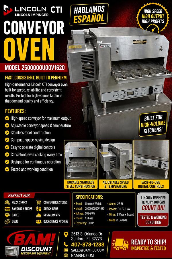 Used Lincoln CTI Conveyor Oven