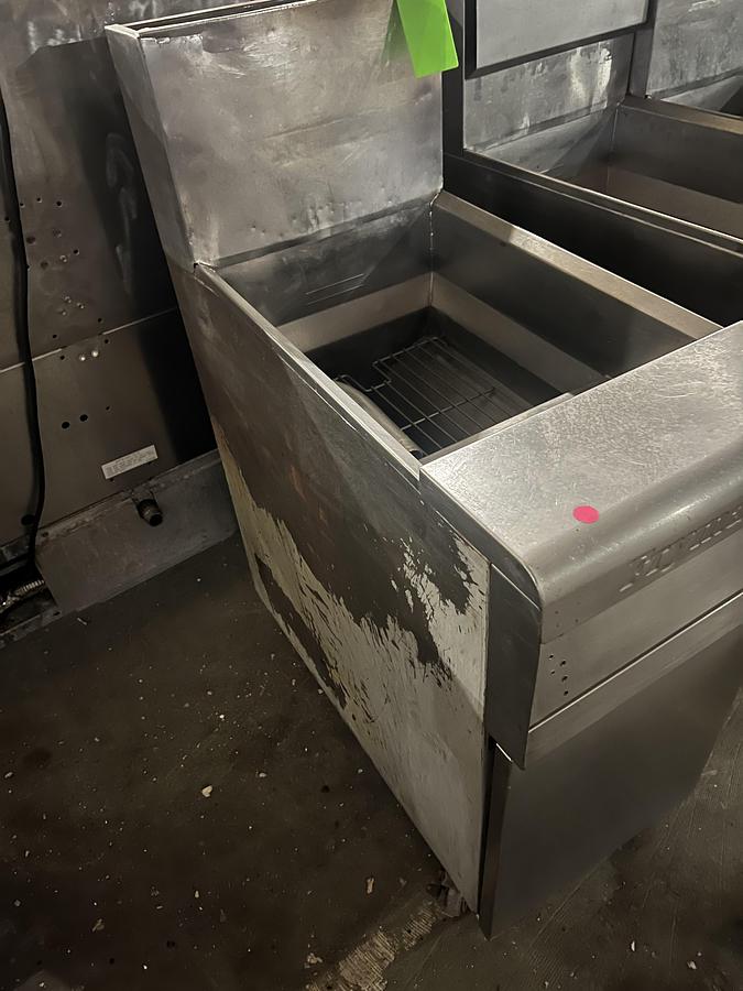 Refurbished Frymaster Commercial Single Bay Gas Fryer Heavy Duty Stainless Steel Floor Fryer