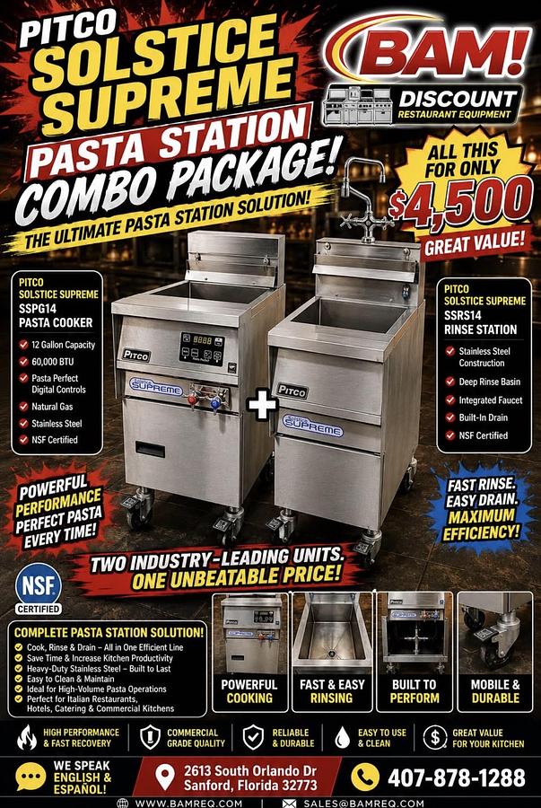 Used Pasta station combo package