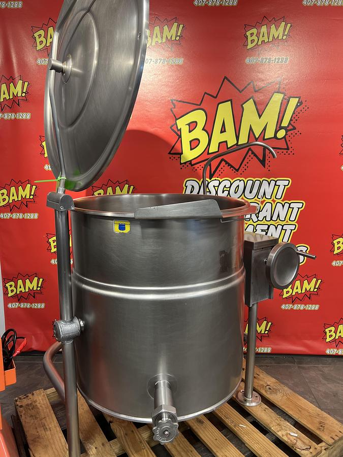 Used Cleveland KEL-40-T 40 Gallon Electric Tilting Steam Jacketed Kettle