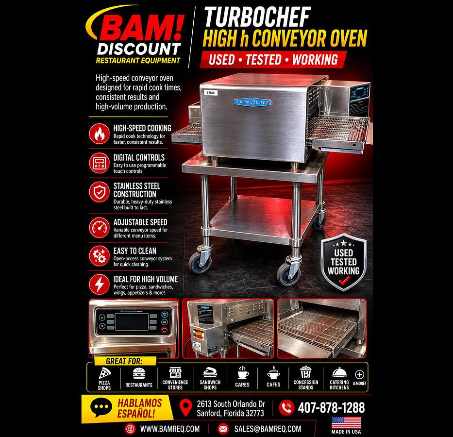 Used TurboChef High h Conveyor Oven