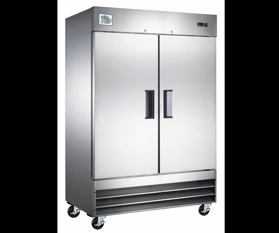 Elite Stainless Steel 2 Door Freezer