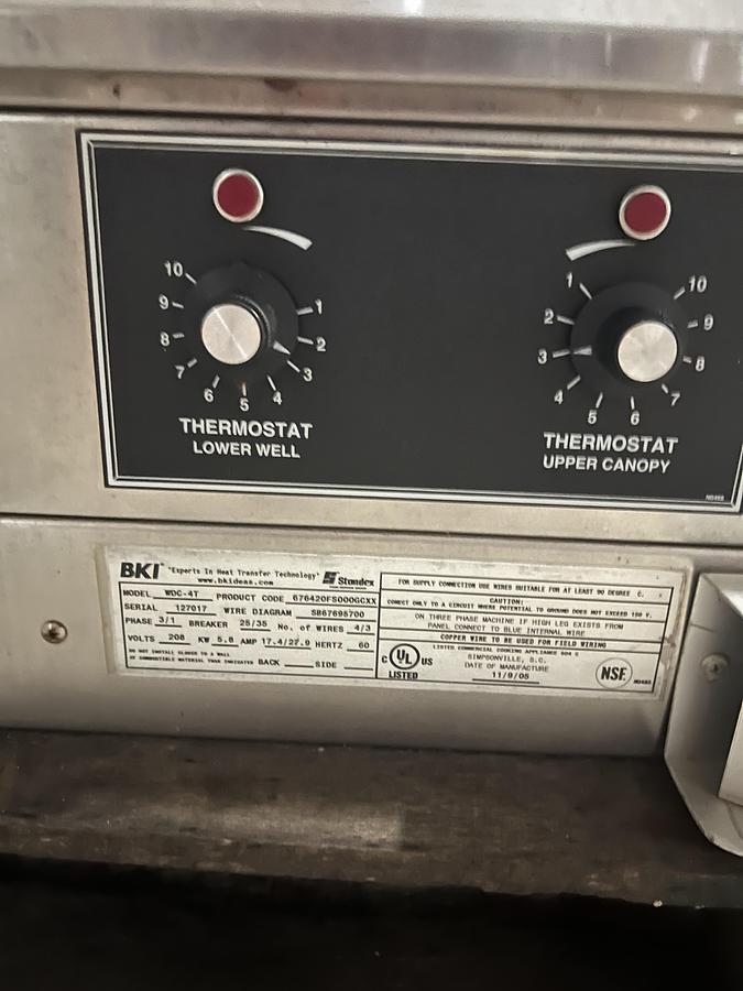 Refurbished BKI WDC-4T Commercial Heated Display Case