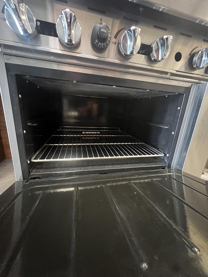 Used CookRita 4 Burner Gas Range w/ Griddle & Standard Oven Commercial Restaurant
