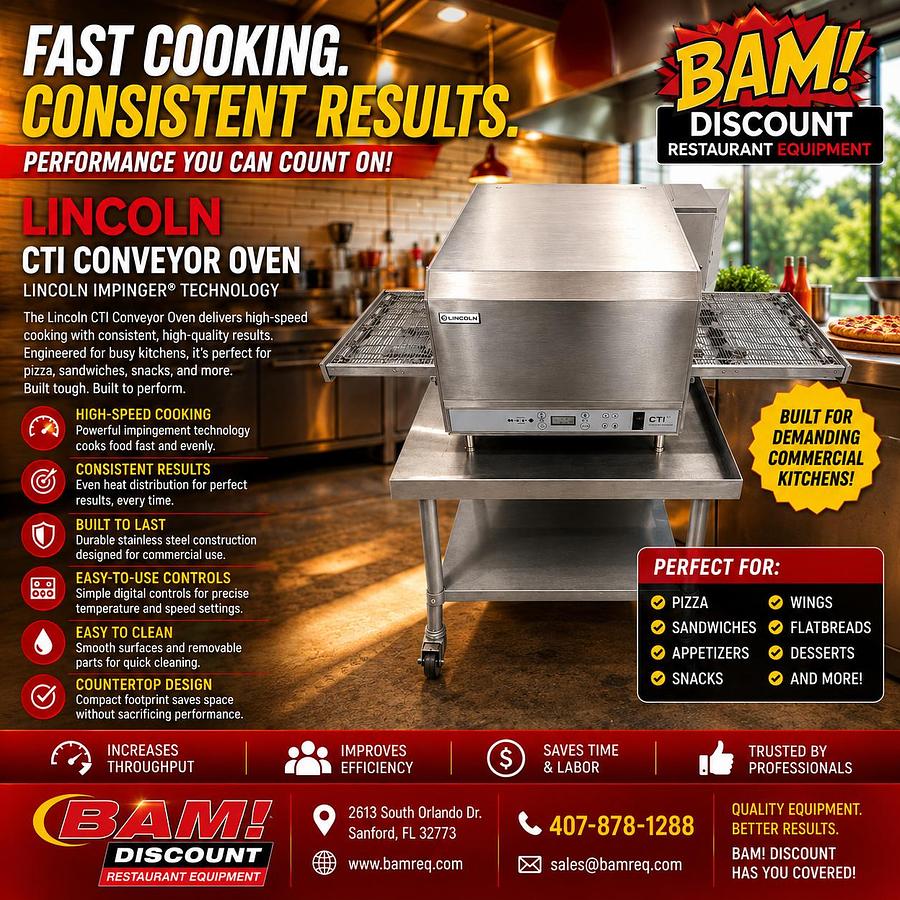 Used Lincoln CTI Conveyor Oven – Commercial Countertop Impinger Conveyor Oven