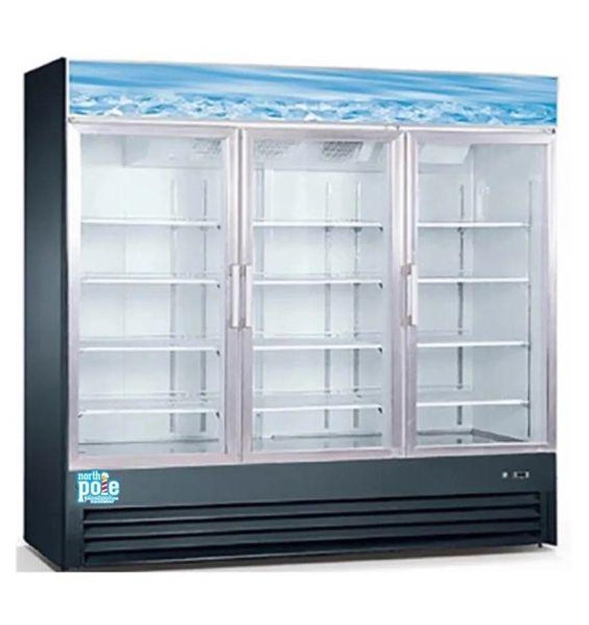 Elite Three Glass Door Commercial Merchandiser Refrigerator – 63 Cu. Ft.