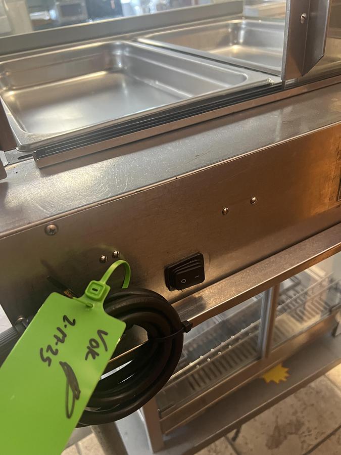 Used Commercial Heated Display Case Hot Food Merchandiser Countertop 120V