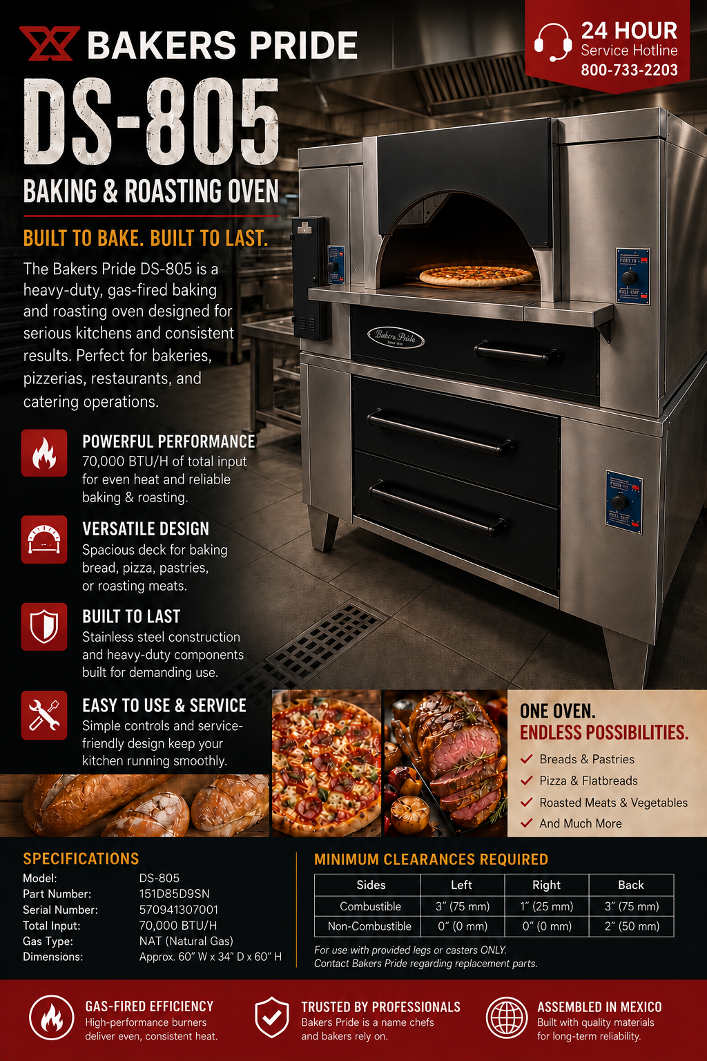 Refurbished Baker's Pride Ds-805