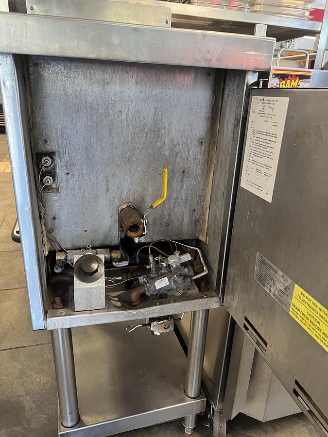 Used Castle Stainless Steel Commercial Fryer Base Cabinet w/ Storage Door