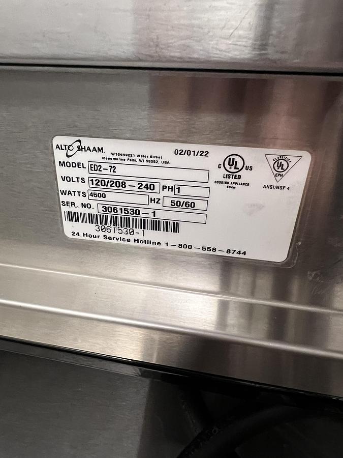 Refurbished Halo Heat Heated Display Cabinet Hot Food Merchandiser Curved Glass Mobile