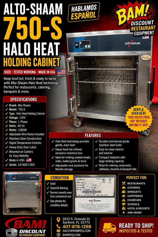 Used Alto-Shaam 750-S Halo Heat Holding Cabinet