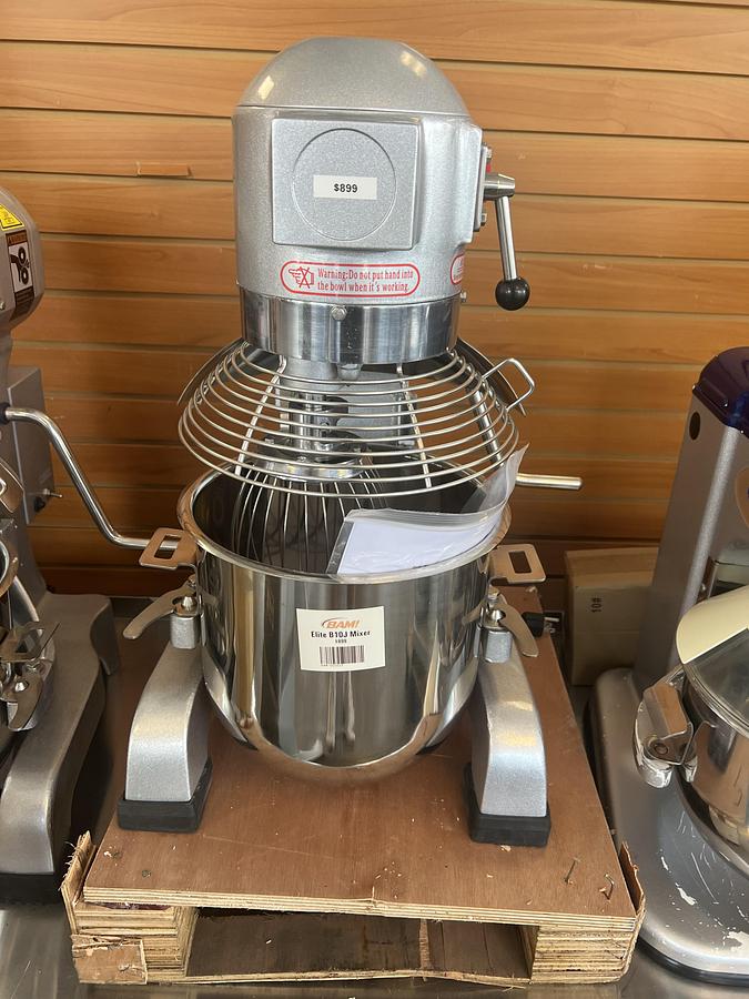 Used Elite B10J 10 Qt Commercial Planetary Mixer w/ Bowl, Hook, Whip & Paddle