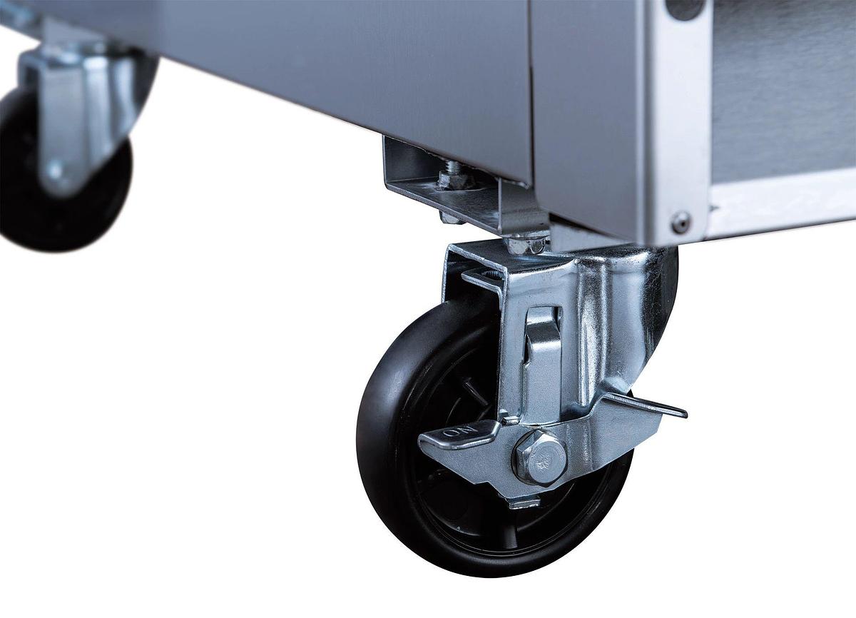 Elite Stainless Steel Single Door Freezer on Castors