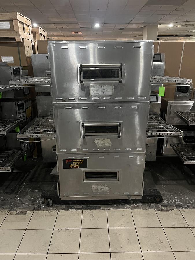 Refurbished Middleby Marshall WOW! Double Stack Conveyor Pizza Oven Commercial High Volume