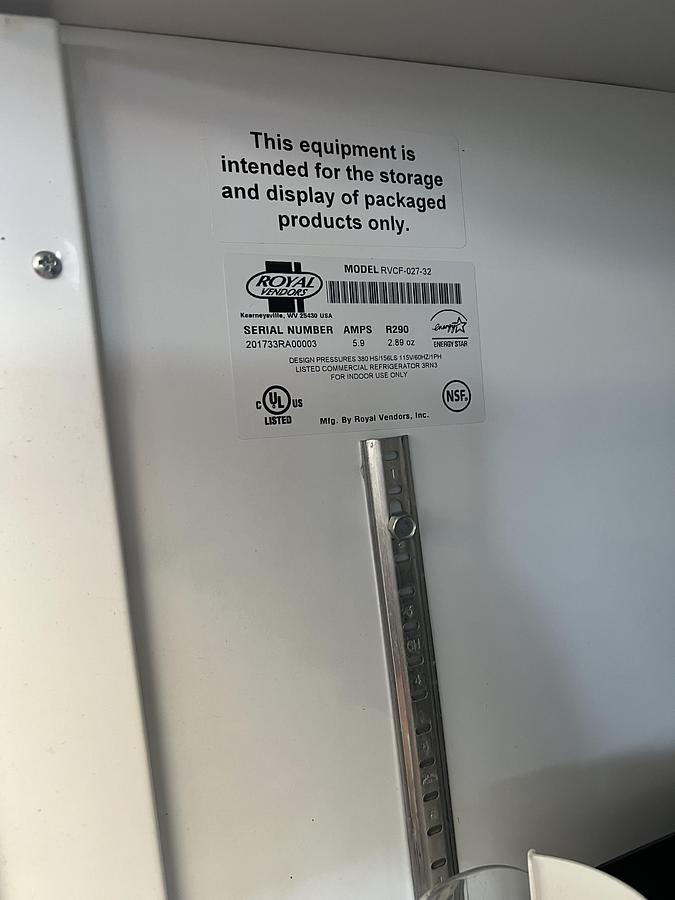 Used Master-Bilt Single Glass Door Merchandiser Refrigerator Display Cooler