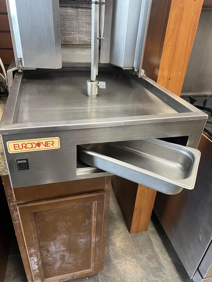 Used Eurodyner Commercial Gas Gyro Broiler Shawarma Machine Tested Working