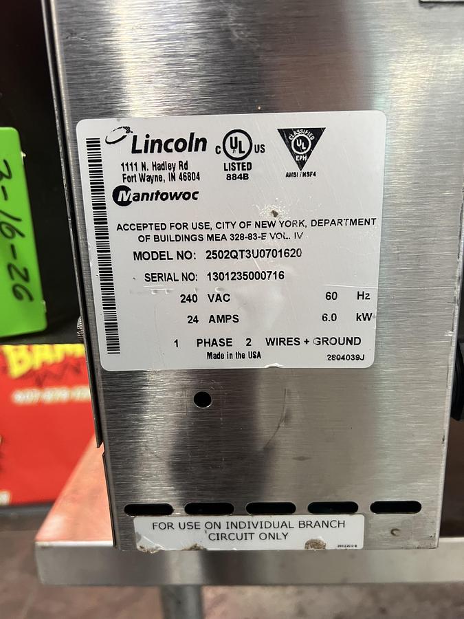Used Lincoln Impinger CTI Countertop Conveyor Oven