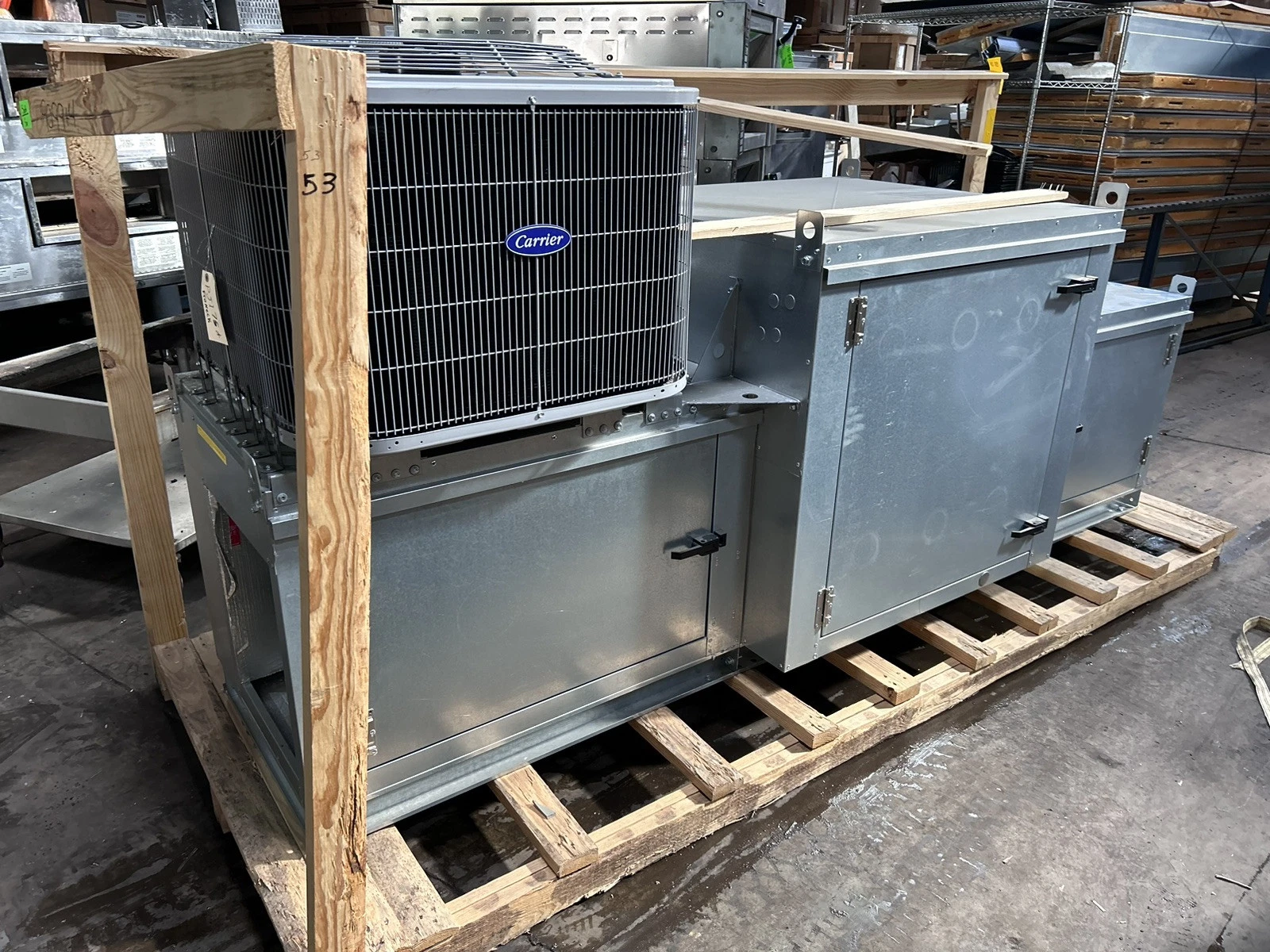 New Captive Aire Make Up Air Unit - With A/C Unit- 220v 1 Phase- 1350CFM