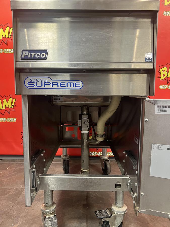Used Pitco Solstice Supreme SSRS14 Stainless Steel Rinse Station / Dump Station NSF