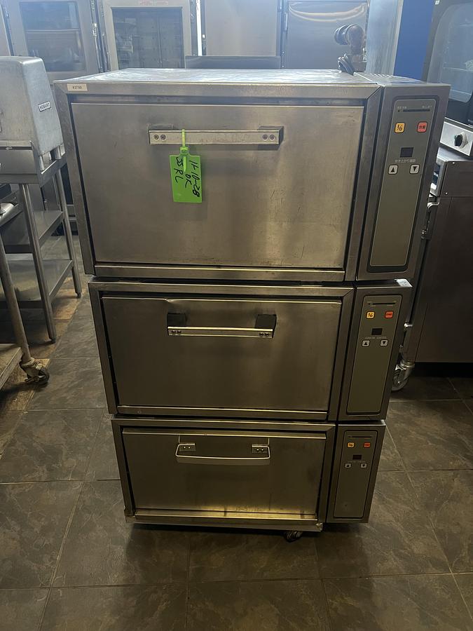 Used Commercial Triple Drawer Heated Holding Cabinet