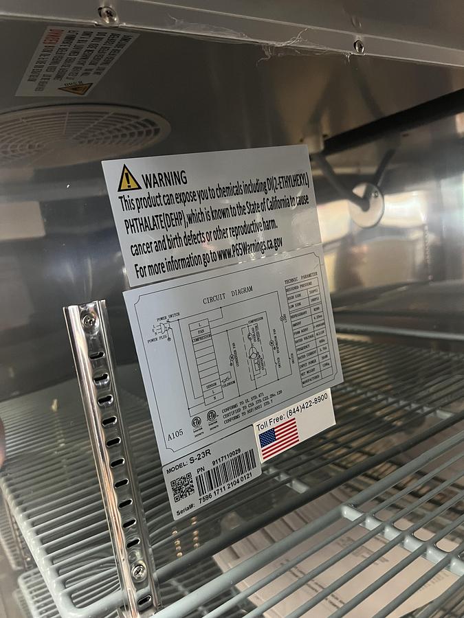 Used SABA Commercial 1 Door Reach-In Freezer Stainless Steel Tested Working