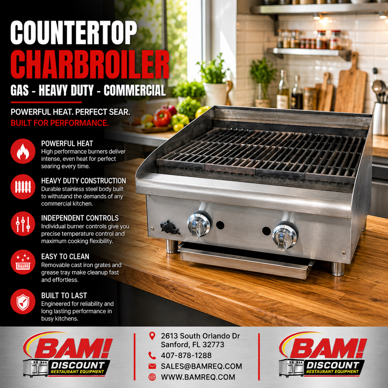 Used Star-Max Commercial Gas Charbroiler Countertop Heavy Duty Restaurant Grill