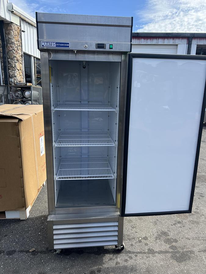 Kratos 1 Door Commercial Reach-In Freezer Stainless Steel on Casters