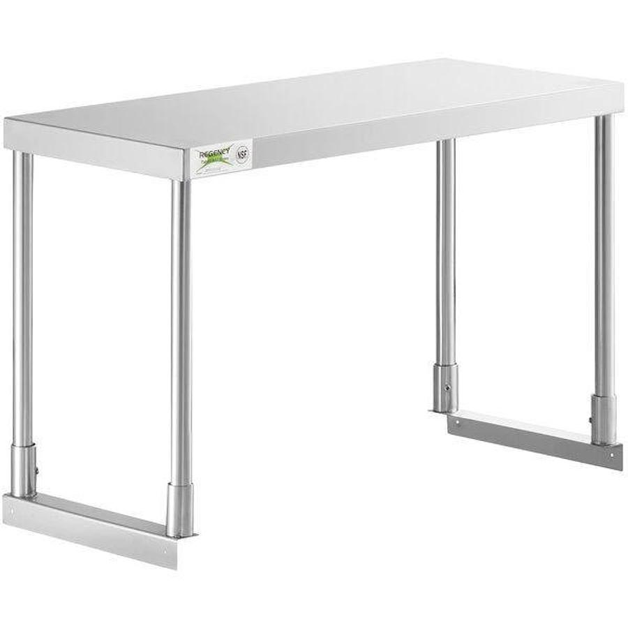 Elite Stainless Steel Single Deck Overshelf - 12" x 36" x 19 1/4"