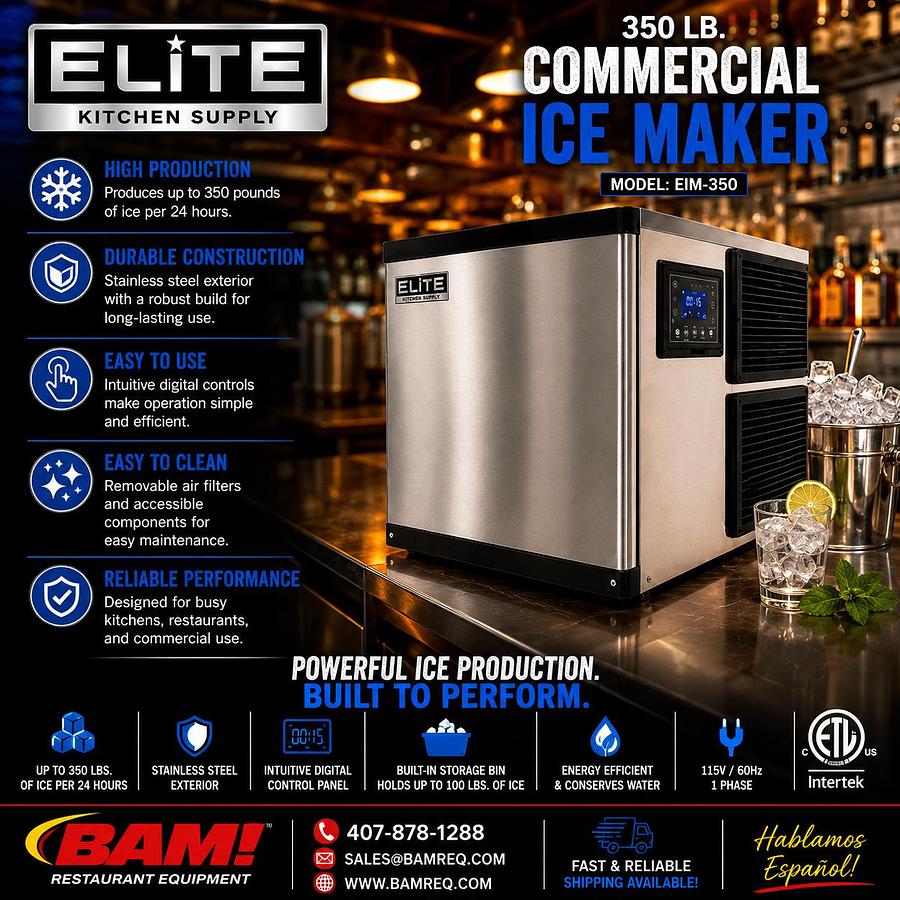 Elite 350 Pound Ice Maker