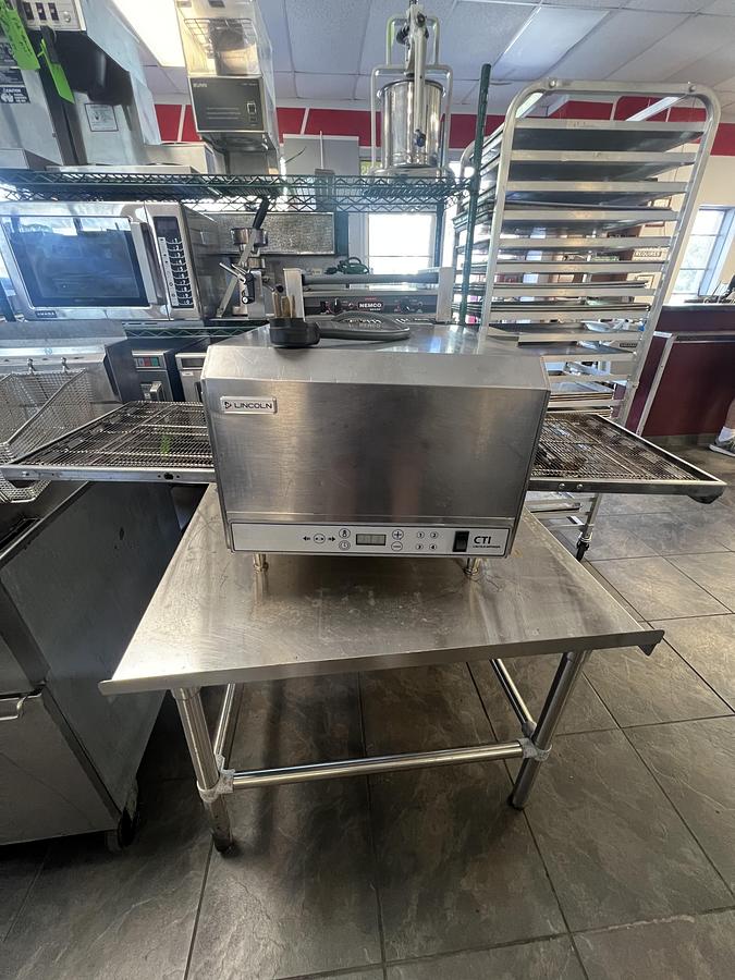 Used Lincoln CTI Commercial Conveyor Oven 51” Belt Electric Countertop Pizza Oven