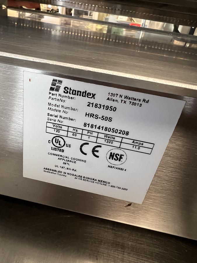 Refurbished APW Wyott HRS-50S Commercial Hot Dog Roller Grill