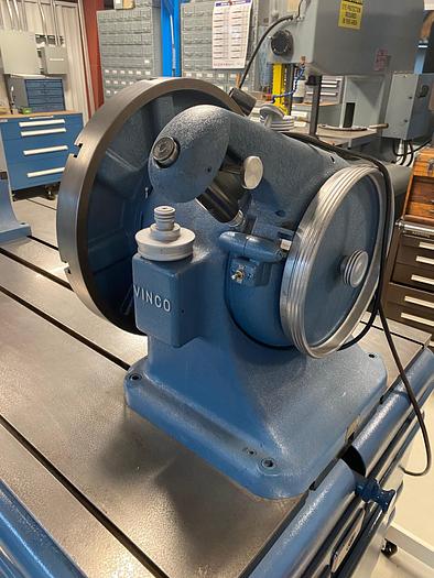 Used Vinco Precision Gear Inspection Unit Rotary Table, Tailstock on T-Slotted Base