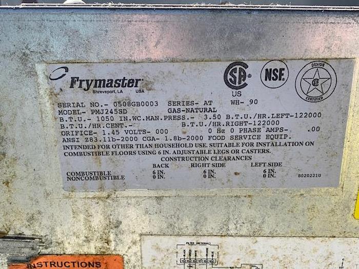 Used Frymaster 2 Basket Fryer PMJ245SD