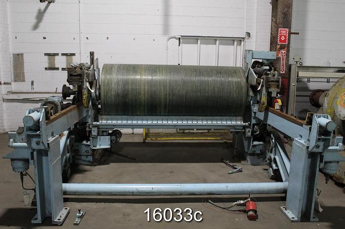 Used Sulzer Escher Wyss Horizontal Track Reel, 36" Diax86" Face Drum #16033