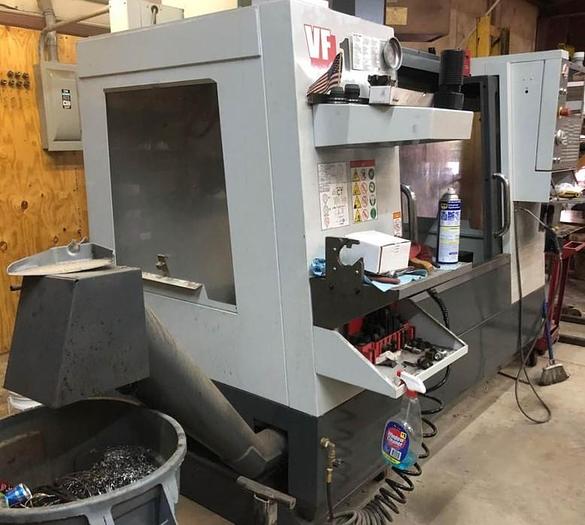 Used 2017 HAAS VF-1 4-Axis CNC Vertical Machining Center ***Low Hours***