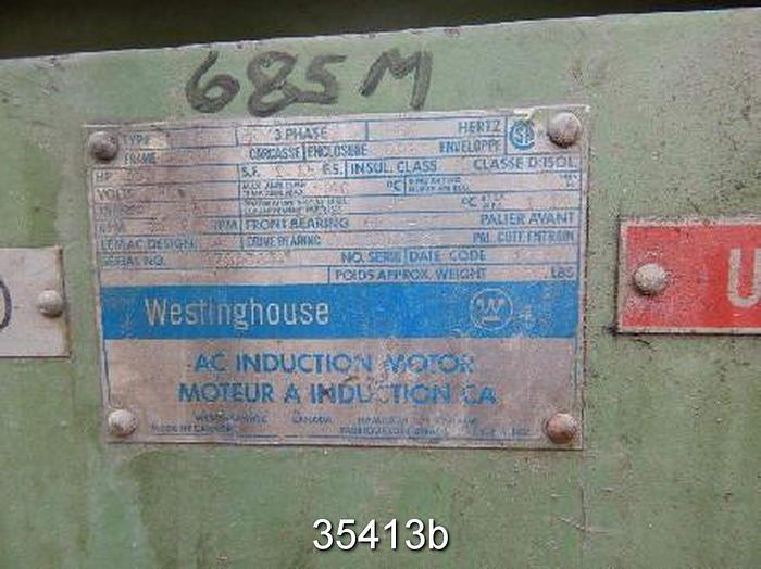 Used Westinghouse 350 Hp, 1187 RPM, 575 Volts, 5010L Frame Ac Motor #35413