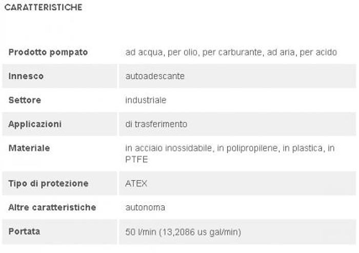 POMPA PNEUMATICA SAMOA DF 50 (IN PLASTICA)