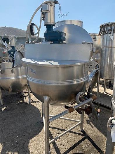 Used Hamilton 100 gal Stainless Steel Jacketed Mix Kettle